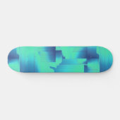 Skateboard Cool Blue Art Déco Design Skate Board (Horz)