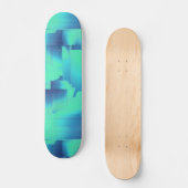Skateboard Cool Blue Art Déco Design Skate Board (Recto)