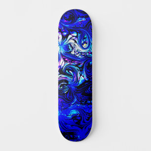Skateboard Cool Blue Urban Abstrait Street Art inspiré