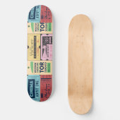 Skateboard Cool cadeau rétro Ole cenima tickets Classic vinta (Recto)