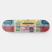 Skateboard Cool cadeau rétro Ole cenima tickets Classic vinta (Horz)