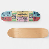 Skateboard Cool cadeau rétro Ole cenima tickets Classic vinta (Horz)