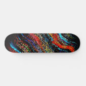 Skateboard Cool coloré urbain Abstrait Street Art inspiré (Horz)