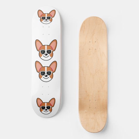 Skateboard Cool Corgi (Recto)