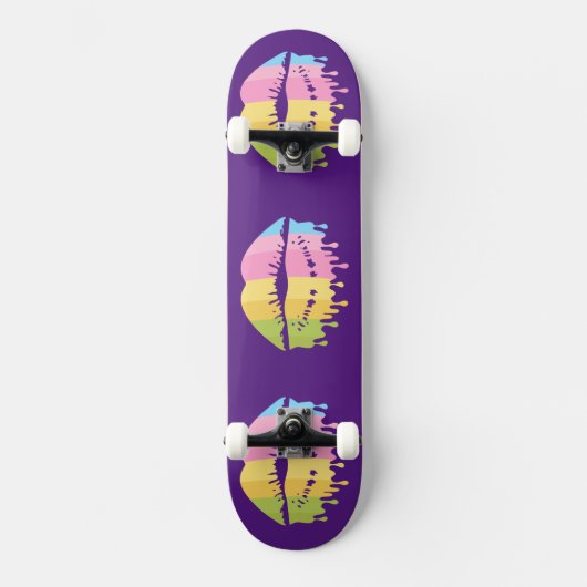 Skateboard Cool de lèvres fondues (Recto)