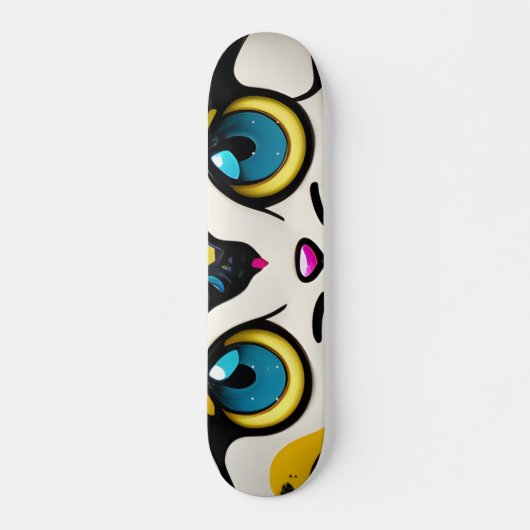 Skateboard Cool drôle de monster chat skboard (Devant)