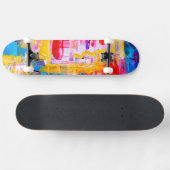 Skateboard Cool esthétique artistique (Horz)