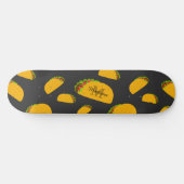 Skateboard Cool et amusant yummy taco motif Monogramme (Horz)
