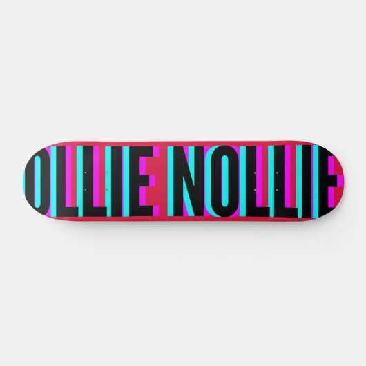 Skateboard Cool Glitch Crimson Ollie Nollie Planche De Patina (Horz)