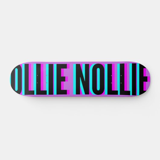 Skateboard Cool Glitch Magenta Ollie Nollie Planche De Patina (Horz)