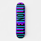 Skateboard Cool Glitch Violet Ollie Nollie Planche De Patinag (Devant)