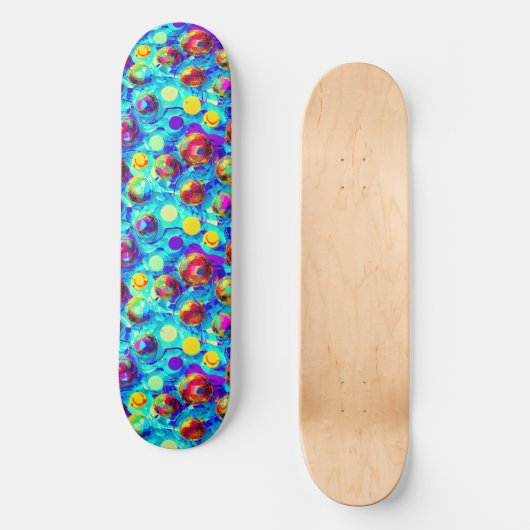 Skateboard Cool moderne abstrait coloré (Recto)