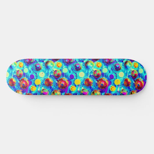 Skateboard Cool moderne abstrait coloré (Horz)