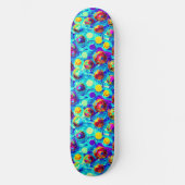 Skateboard Cool moderne abstrait coloré (Recto)