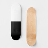 Skateboard Cool moderne classique Couleur fractionnement moit (Recto)