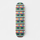 Skateboard Cool Moderne Coloré Motif tribal (Devant)