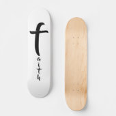 Skateboard Cool Noir et Blanc (Recto)