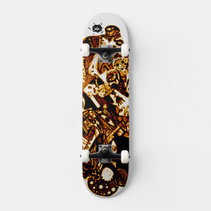 Skateboard Cool noir or