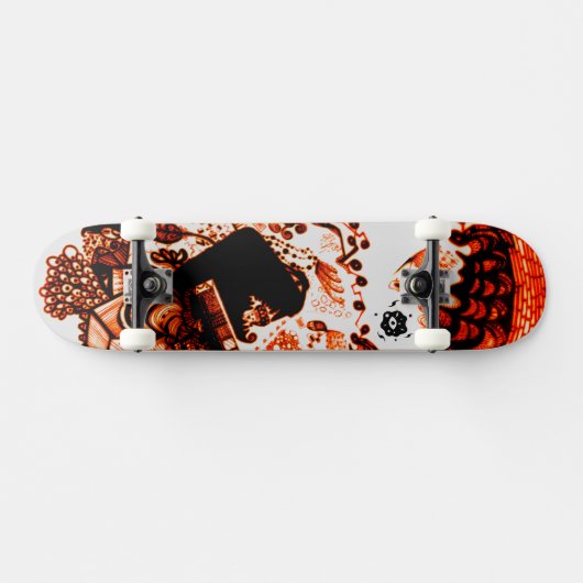 Skateboard Cool orange noir (Horz)