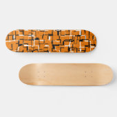 Skateboard COOL orange noir blanc (Horz)