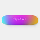 Skateboard Cool personnalisé Neon Ombre (Horz)
