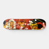 Skateboard Cool Red Abstraction (Horz)