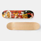 Skateboard Cool Red Abstraction (Horz)