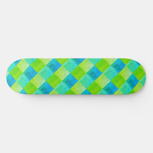 Skateboard Cool rustique bleu et vert (Horz)