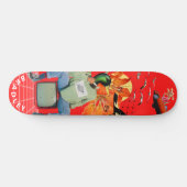 Skateboard Cool Surreal Funny Unique Personnalisé Nom (Horz)