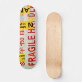 Skateboard COOL Torn FRAGILE Marquage avec caractères chinois (Recto)