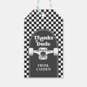 Skateboard Coole Kerel Verjaardag Bedankt Kerel Fa Cadeaulabel