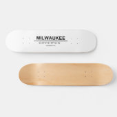 Skateboard Coordonnées Milwaukee (Horz)