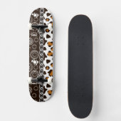 Skateboard Copie africaine avec le motif de peau de guépard (Recto)