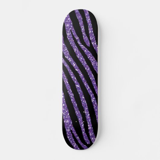 Skateboard Copie élégante chic pourpre de zèbre (Recto)