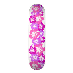 Skateboard Copie florale hawaïenne de chemise de ketmie