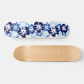 Skateboard Copie florale hawaïenne de chemise de ketmie (Horz)