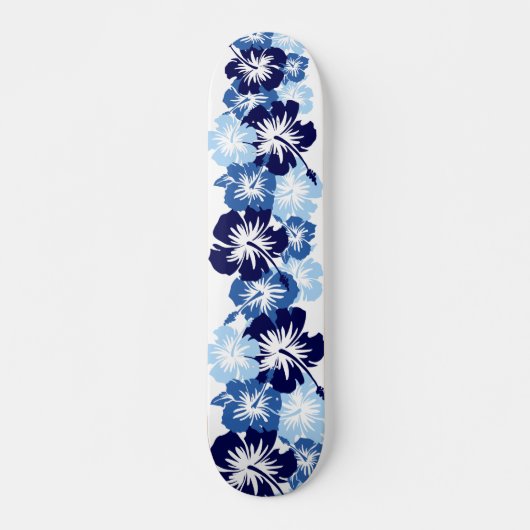 Skateboard Copie florale hawaïenne de chemise de ketmie (Devant)