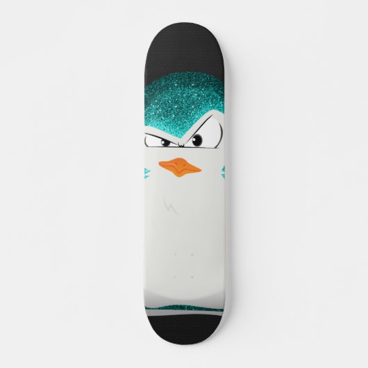 Skateboard Copie turquoise de photo de parties scintillantes (Devant)