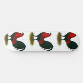 Skateboard Coq de combat américain : Brun Rouge (Horz)
