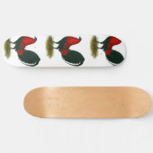 Skateboard Coq de combat américain : Brun Rouge (Horz)