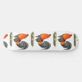 Skateboard Coq de combat bleu rouge (Horz)