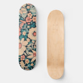 Skateboard Coque Coussin de fleurs de Bohême (Recto)