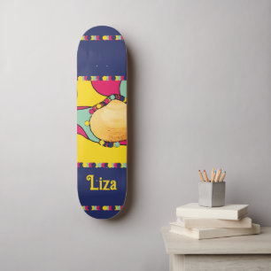 Skateboard coque moderne design abstrait plage