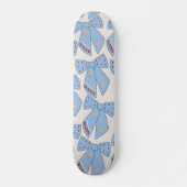 Skateboard Coquette Bows Bleus (Devant)