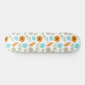 Skateboard Coquilles Marines Fleur Orange (Horz)