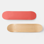 Skateboard Corail vivant couleur solide (Horz)