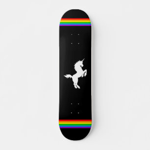 Skateboard COREY TIGER 80s RETRO VINTAGE UNICORN RAINBOW BLAK
