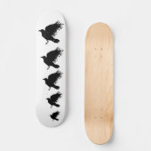 Skateboard Corneille - noir (Recto)