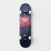 Skateboard Cosmic Lotus Blooming in the Night Sky (Recto)