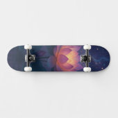 Skateboard Cosmic Lotus Blooming in the Night Sky (Horz)
